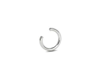 Ear Cuff No Piercing, Helix Piercing, Line Ear Cuff Silver, Helix Hoop, Sterling Silver Ear Cuff, Everlasting Ear Cuffs, Wrap Earring