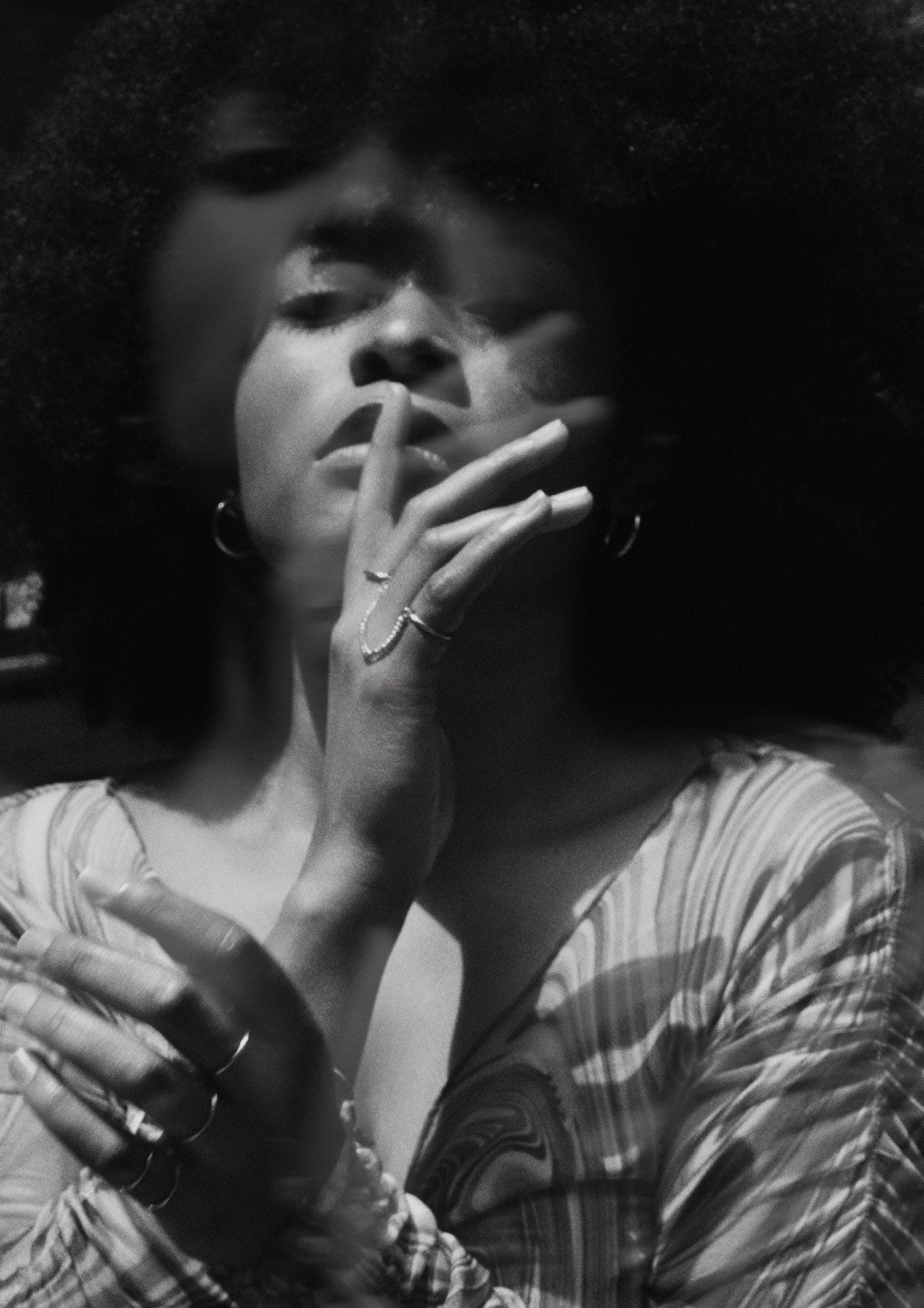 Chain Connected Rings Pinky Rings Stacking Rings Silver | Etsy