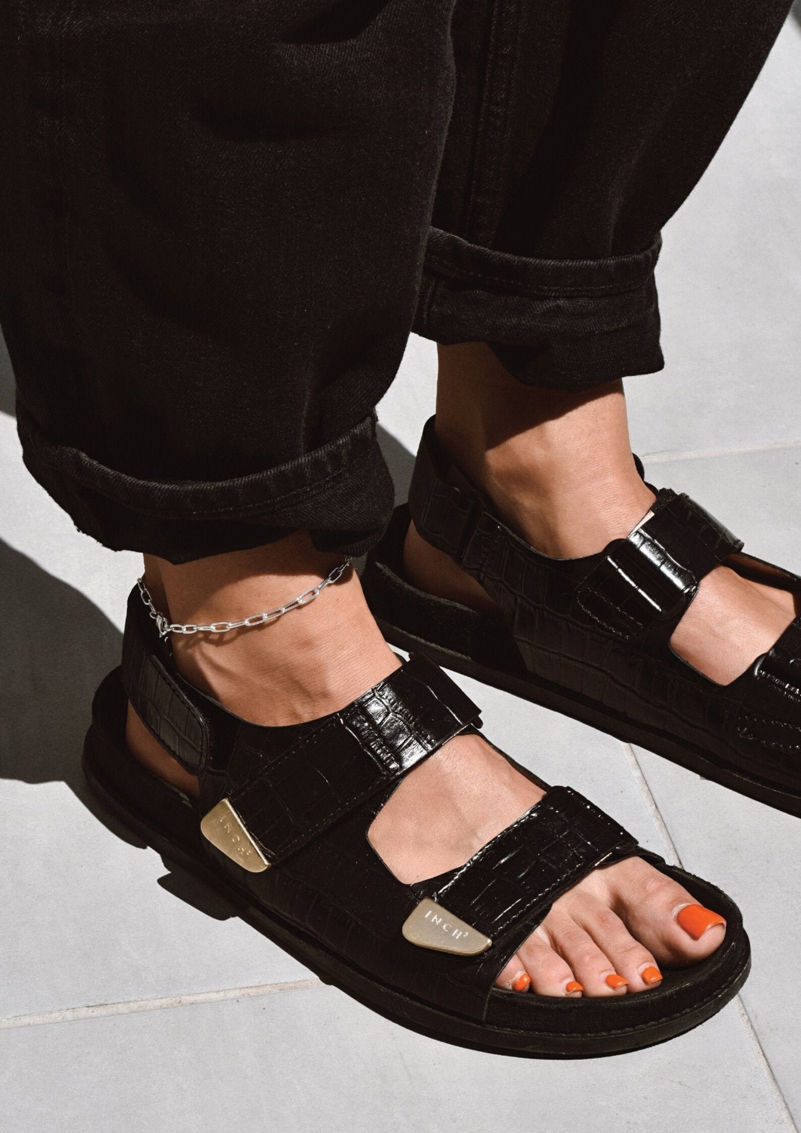 Paper Clip Anklet Adjustable Anklet Chain Anklet Sterling Etsy