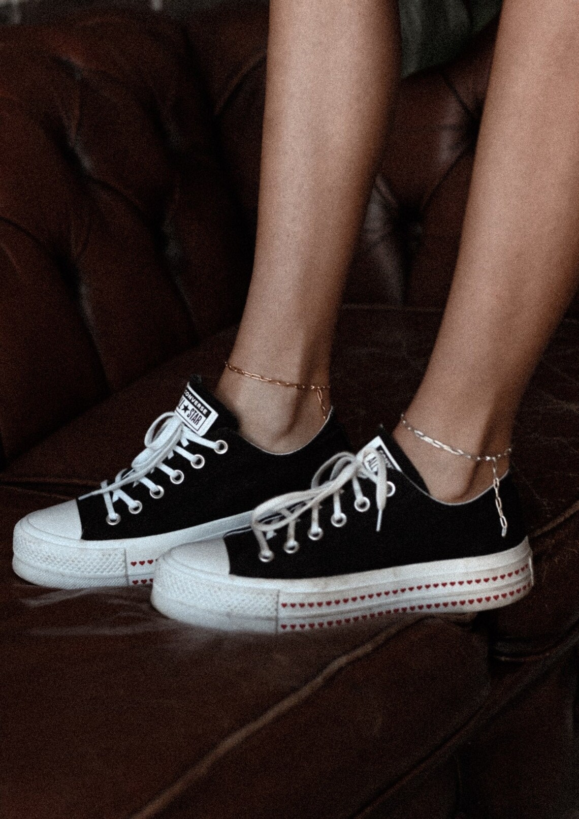 Paper Clip Anklet Adjustable Anklet Chain Anklet Sterling Etsy