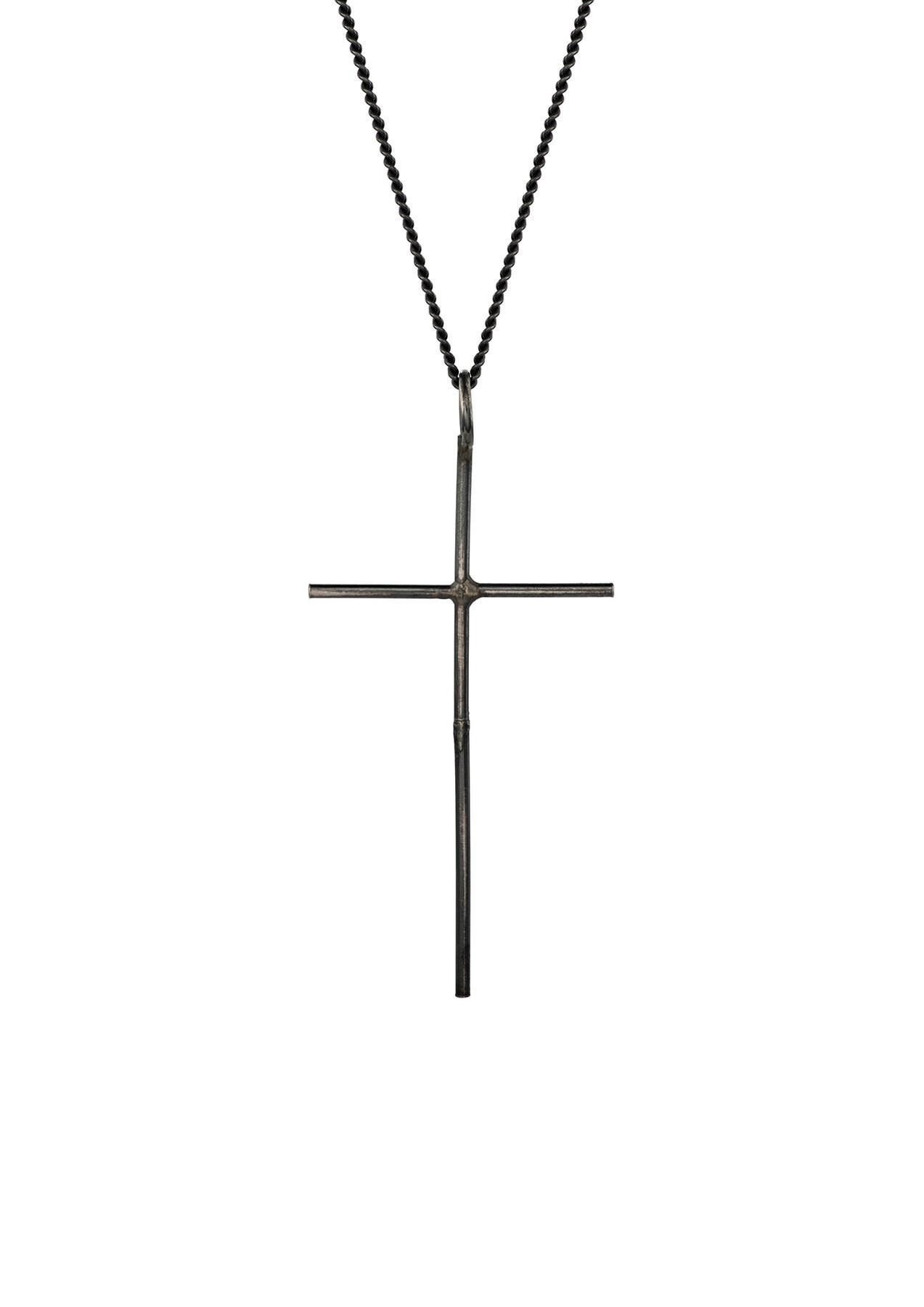Cross Men's Necklace Men's Cross Pendant Oxidized Etsy