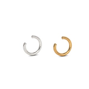 Gold Cuff Earrings, Ear Cuffs Duo, No Piercing Earrings, Sterling Silver Jewelry, Helix Earrings, Fake Piercing, Minimalist Jewelry, Set