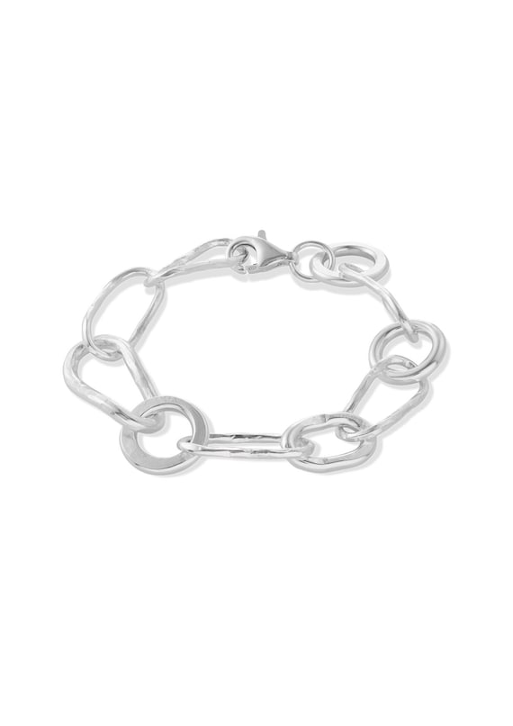 ★HARANG★ Silver Bold Chain Bracelet 925 Sterling Silver Tubular Chain Bracelet @ $420. Shop Men