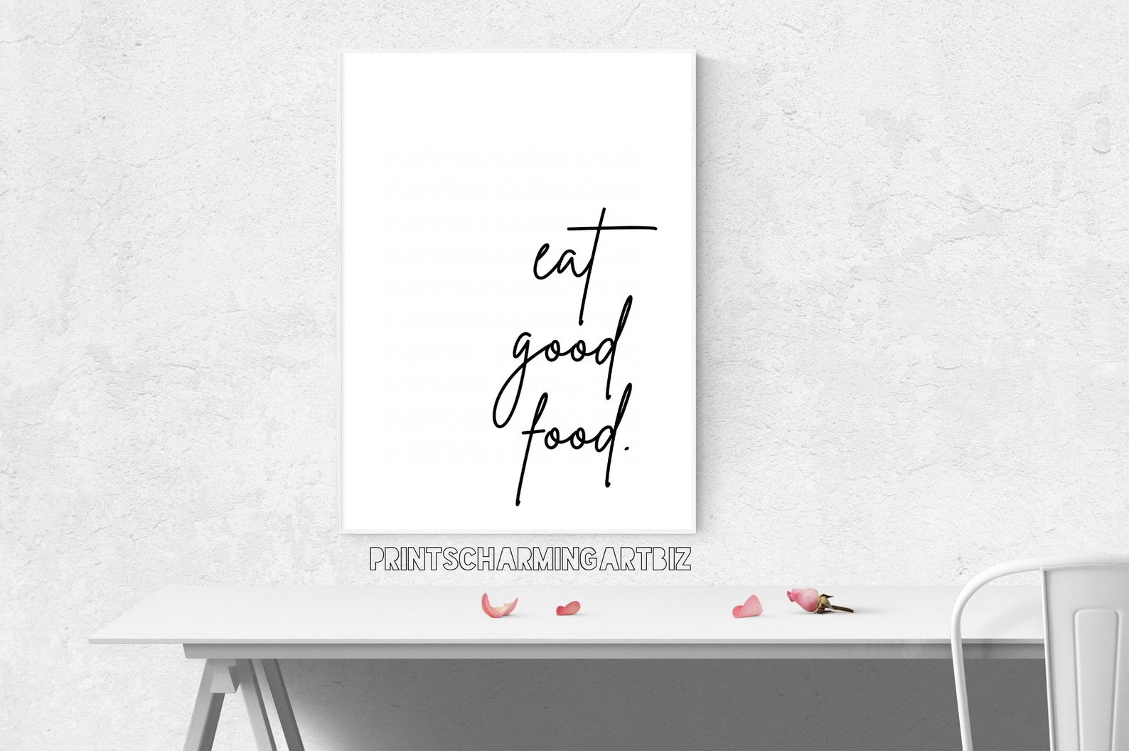 Printable Wall Art Eat Good Food Kitchen Decor Wall Art Print Etsy