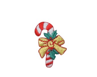 Candy Cane Christmas Themed Iron on Rhinestone Transfer Candy Cane Christmas Themed Iron on Rhinestone Transfer