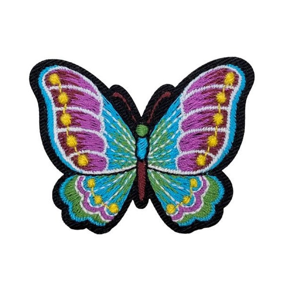 Butterfly Patch Jewel Tone Purple Iron on Patch - Etsy