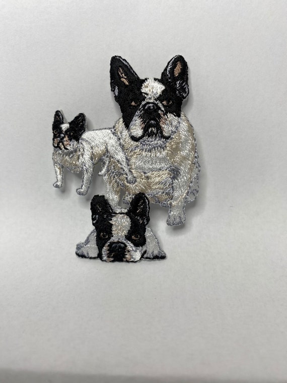 Embroidered Boston Terrier Puppy Dog Breed Patch Jacket Applique Iron On Sew USA Embroidered Boston Terrier Puppy Dog Breed Patch Jacket Applique Iron On Sew USA