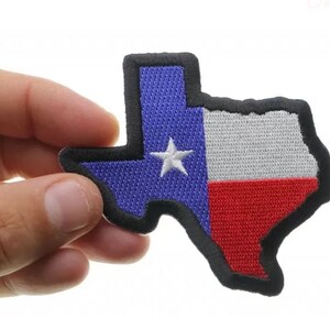 PROUD TEXAS BIKER embroidered PATCH TEXAN MOTORCYCLE iron-on STATE FLAG EMBLEM 