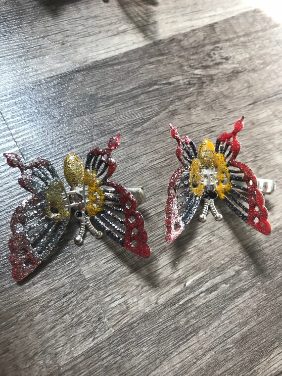 90s Butterfly Hair Clips Y2K Hair Accessories Moving … Gem