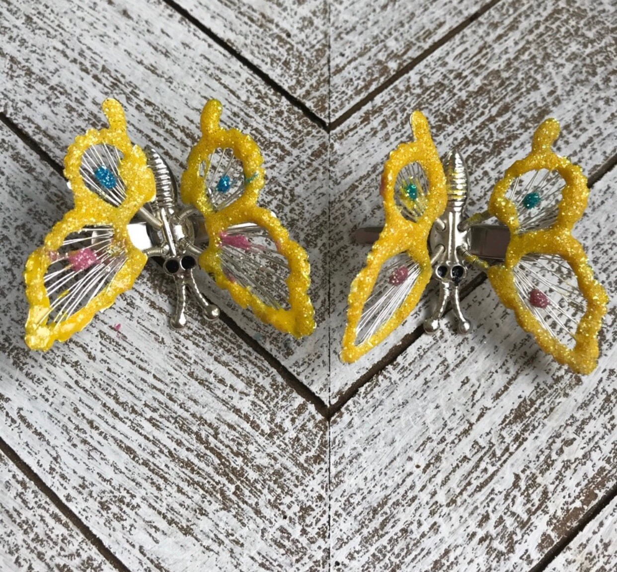 90s Butterfly Clips Etsy
