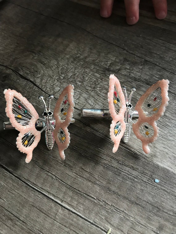 90s Butterfly Hair Clips Moving Wings - Etsy