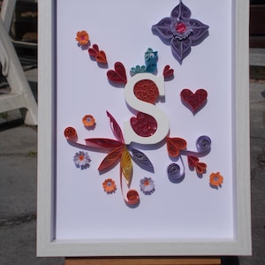 Cornice dell'alfabeto in quilling: Lettera S