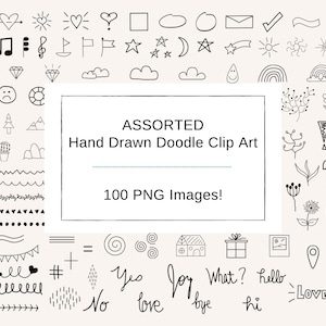 Hand Drawn Bullet Journal Clip Art. Teacher Panner Illustrations