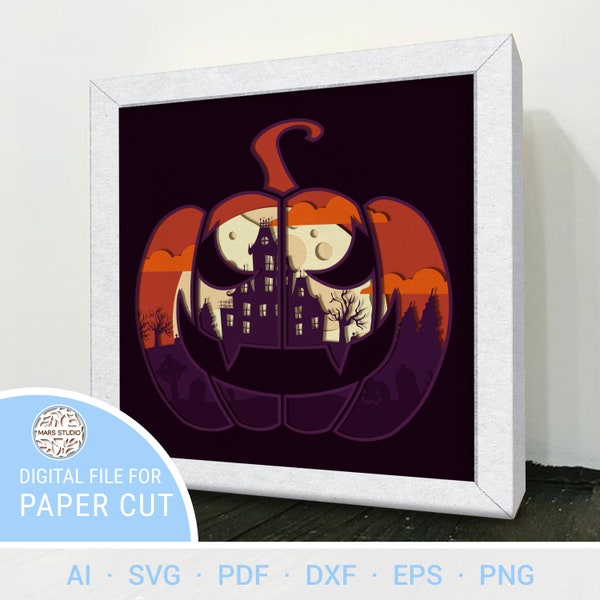 PUMPKIN HALLOWEEN Svg Files Pumpkin Cricut or Silhouette, 3D Svg Halloween Shadow Box Svg and 3D Box Files Halloween Light Box | #137 PUMPKIN HALLOWEEN Svg Files Pumpkin Cricut or Silhouette, 3D Svg Halloween Shadow Box Svg and 3D Box Files Halloween Light Box | #137