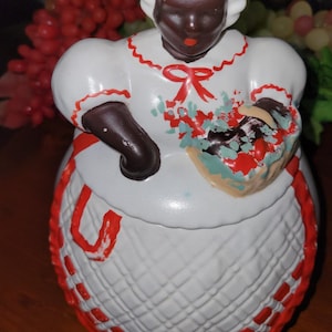 aunt jemima cookie jar blue dress Lot