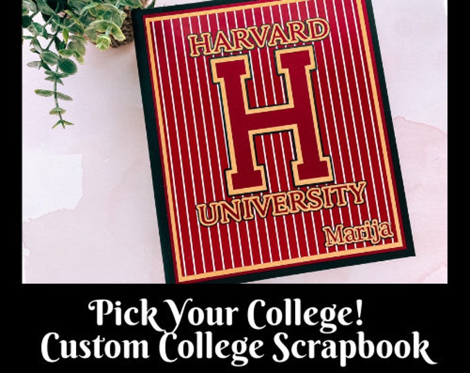 College Scrapbook, Custom College Scrapbook, University Scrapbook
