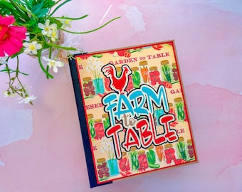 Complete Mini Scrapbook, Recipe Scrapbook, Recipe Mini Album, Recipe Folio, Recipe File, Recipe, Scrapbook,  Mini Album