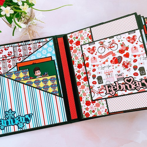 Custom Made Scrapbook Album, Personalized shops Custom Scrapbook, Custom Mini Album, Personalized Mini Album, Custom Gift, Personalized Gift,