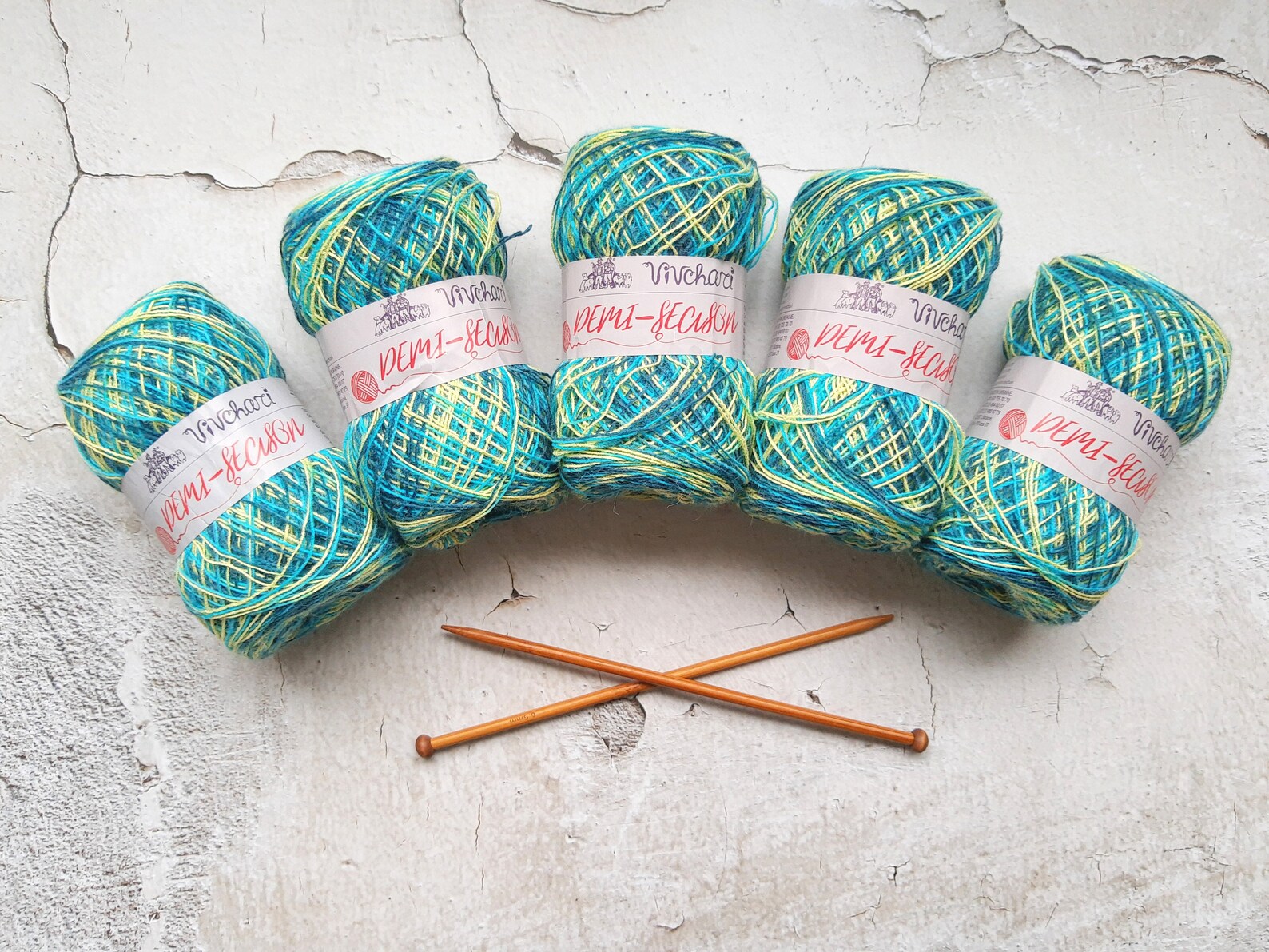 Sectional multicolored finger weight yarn Vivchari Print 762 Etsy