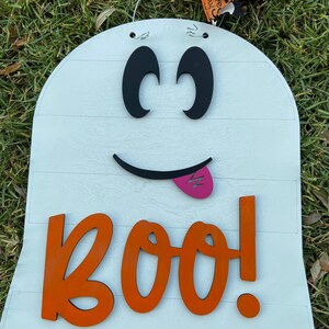 Halloween door hanger/ ghost door hanger/ boy ghost