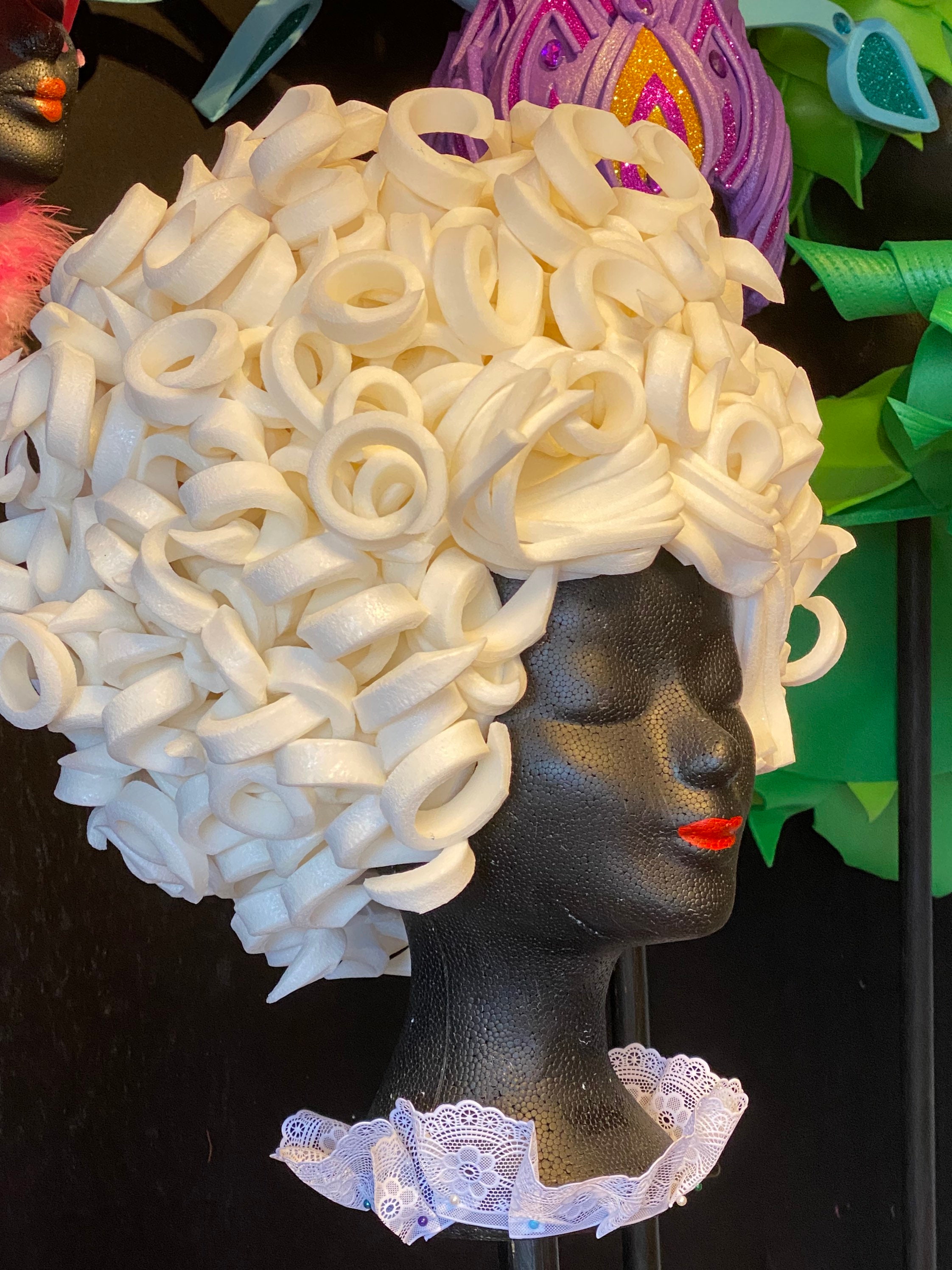 Foam Wig / Headpiece CURLES ETSY083 Etsy