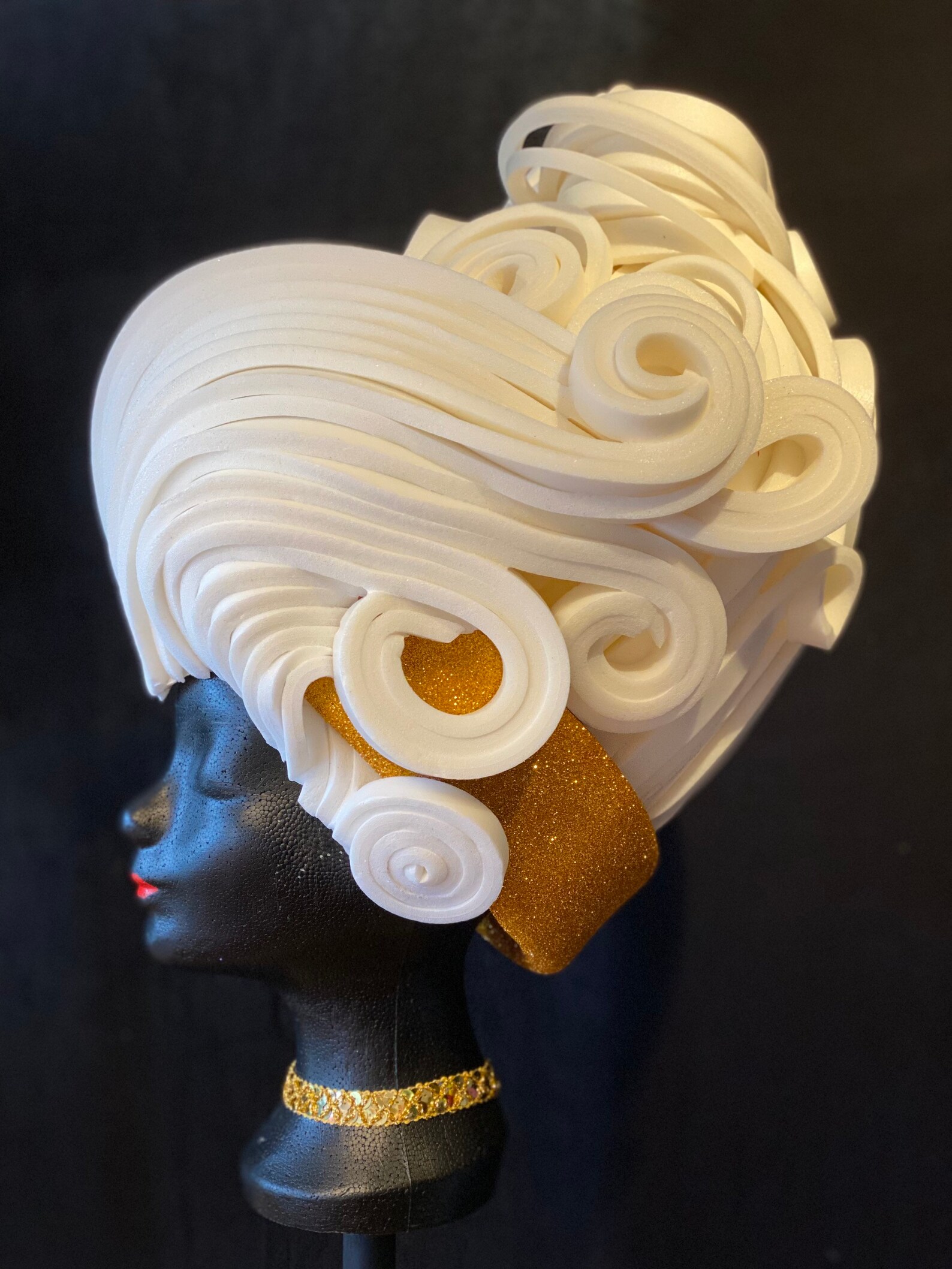 Foam Wig / Headpiece LADY ETSY107 Etsy
