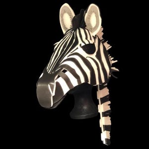 Foam zebra headpiece ETSY050. Please add headsize to your order