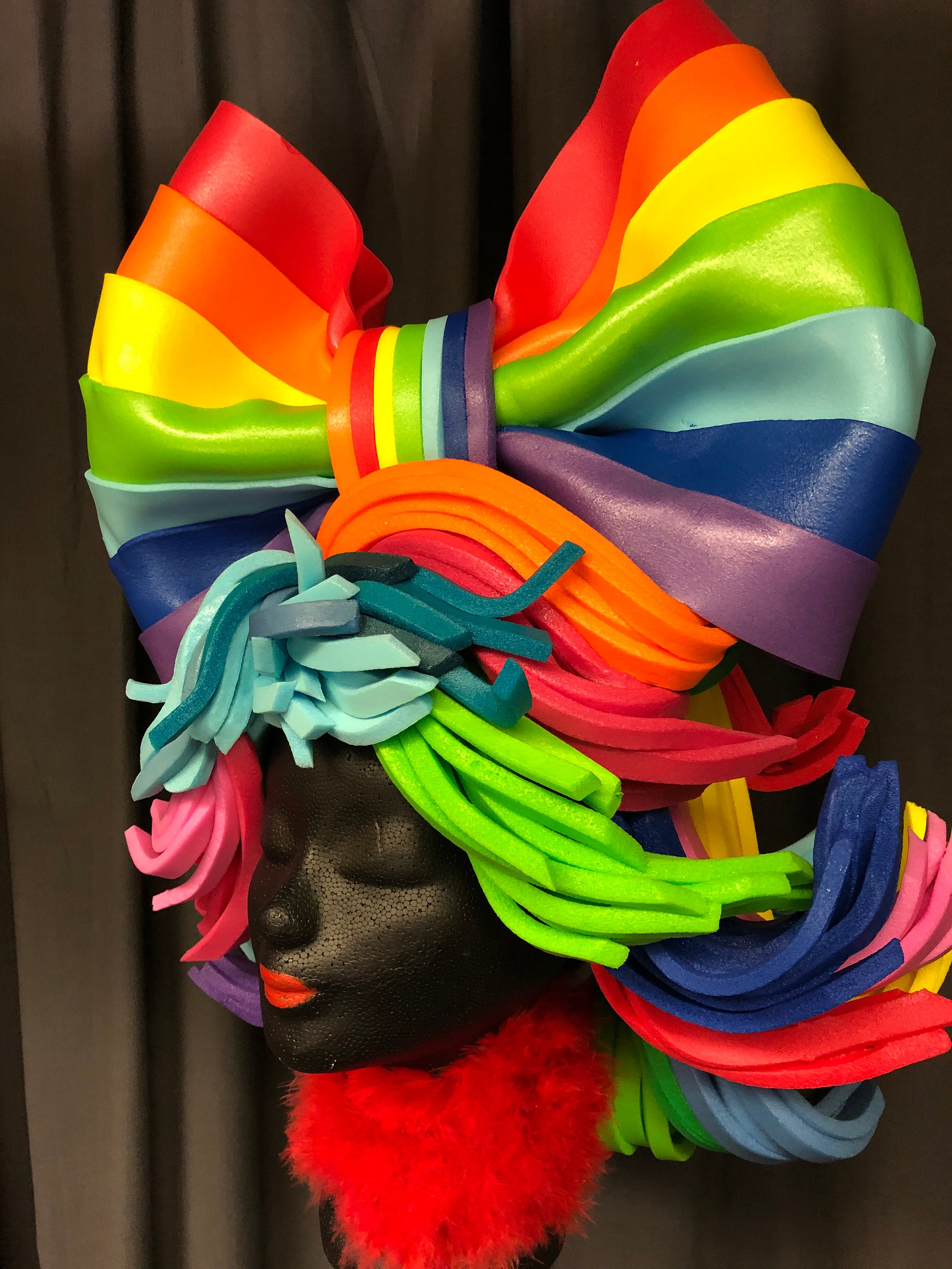Foam Wig RAINBOW ETSY046 Etsy