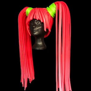 Foam wig / foampruik 2-TAILS LONG ETSY019