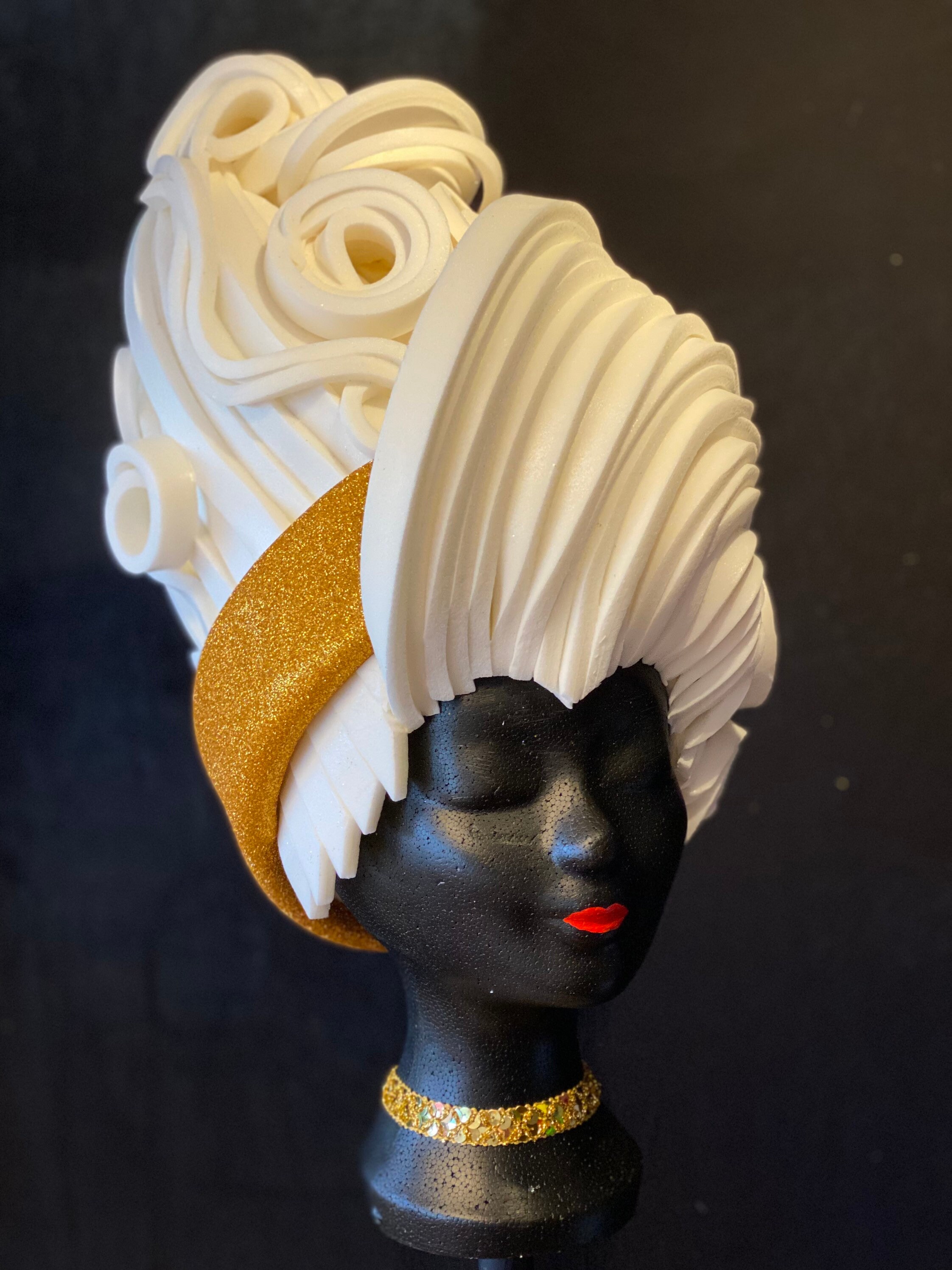 Foam wig / headpiece LADY ETSY107 Etsy