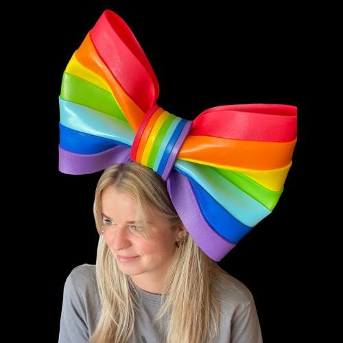 BIG RAINBOW BOW ETSY110