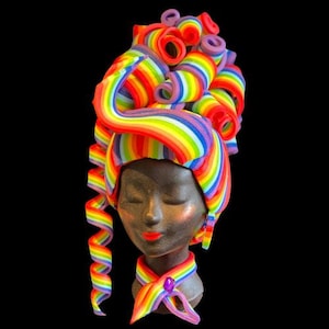 Foam wig / headpiece RAINBOW ETSY0005