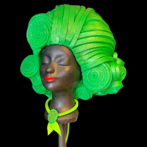 Foam wig / headpiece GREEN ELEVATIONS ETSY100