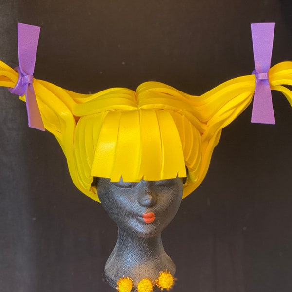 Headpiece/ Foam wig ANGELICA RUGRATS ETSY117