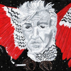 Twin peaks David lynch owl painting