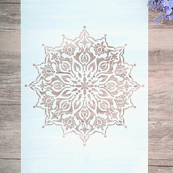 Mandala stencil - DIY Scrapbooking - Mandala ornament - wall stencil - Decor Stencil (22210)