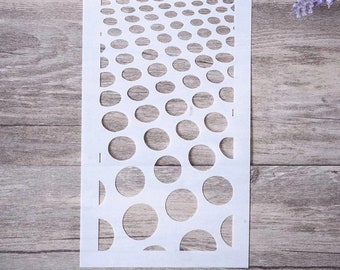 Polka dot background stencil For Painting, Scrapbooking Stamping (33010)