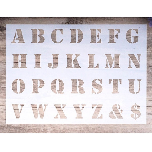 Alphabet Stencils - Letter Stencils - Planner Stencil - Capital Letter Stencil - Capital Letter Alphabet Stencil - fits journal - 21310-A