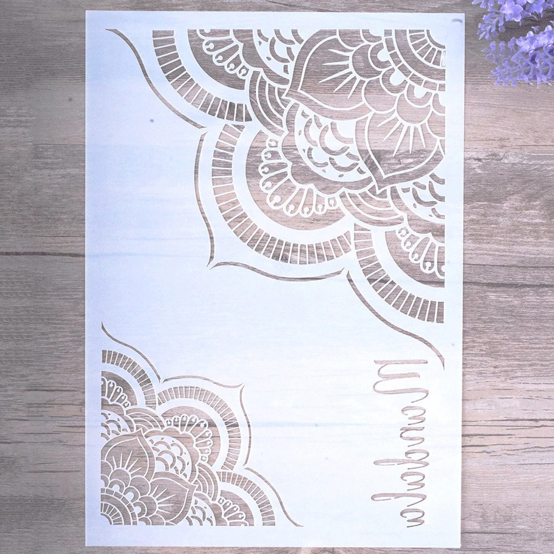 Mandala Stencil for Wall Painting, Wall Stencil, Scrapbooking Stencil ...