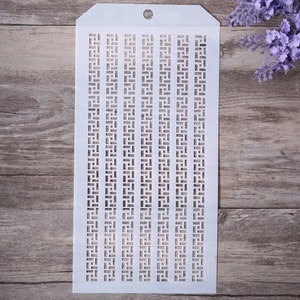 Geometric background Stencil For Walls Painting, for Stamp Album, Scrapbooking Stamping (31210)
