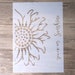 Sunflower stencil, Stencil For Wall, DIY Decor, Scrapbooking stencil, Painting stencil, Wall stencil (21510) 