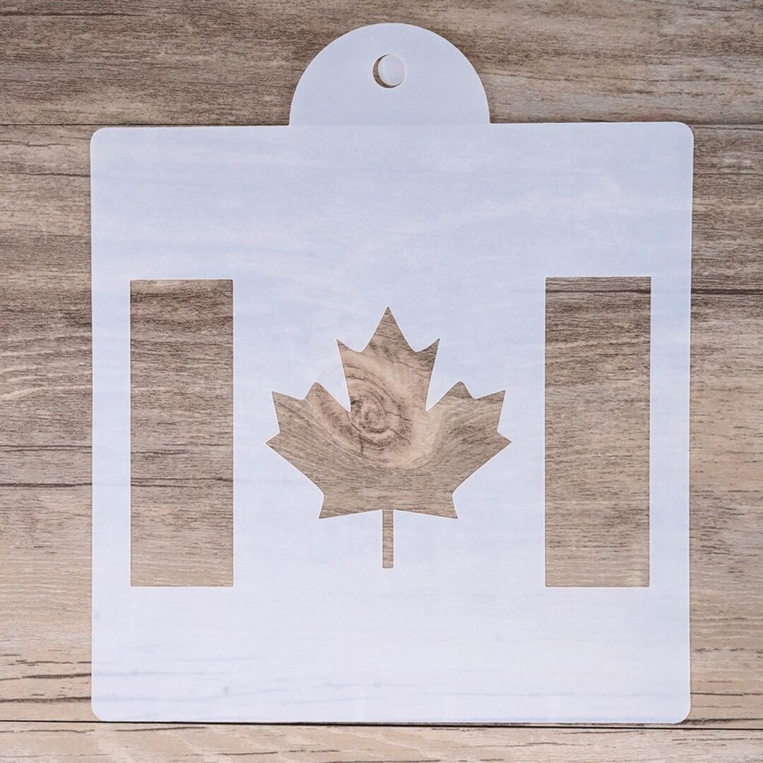 Canada Flag Stencils DIY Decor Stencil Scrapbooking Etsy