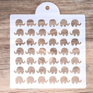 Layering Elephant Stencil For Painting, Wall stencil, DIY Decor Stencil, Scrapbooking Stamping, Scrapbooking stencil (47310-A)