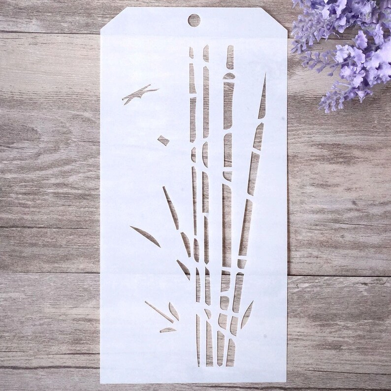 Bamboo Stencil for Walls Painting Scrapbooking Stamping Etsy