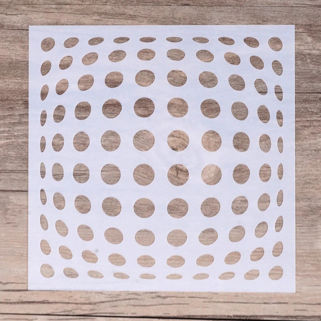 Polka Dot Background Stencil Stencil Decore Stencil - Wall Stencil ...