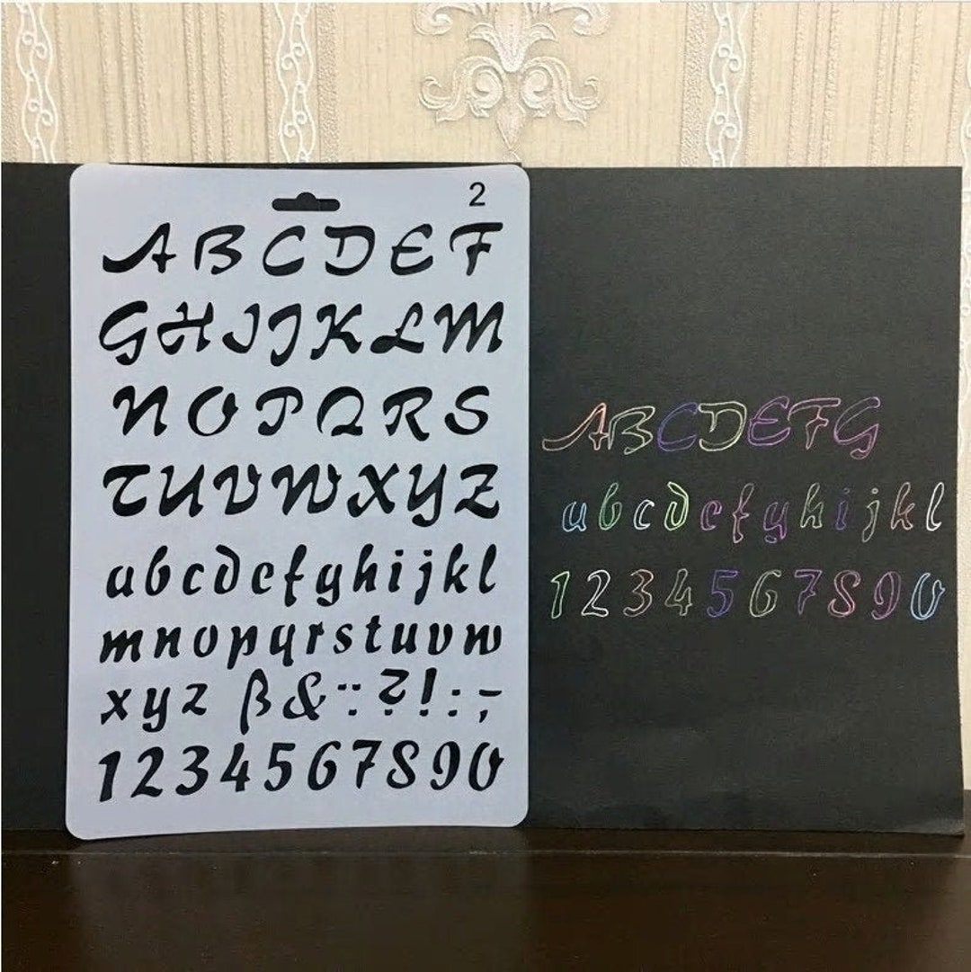 DIY bullet journal alphabet stencil (that costs practically nothing)