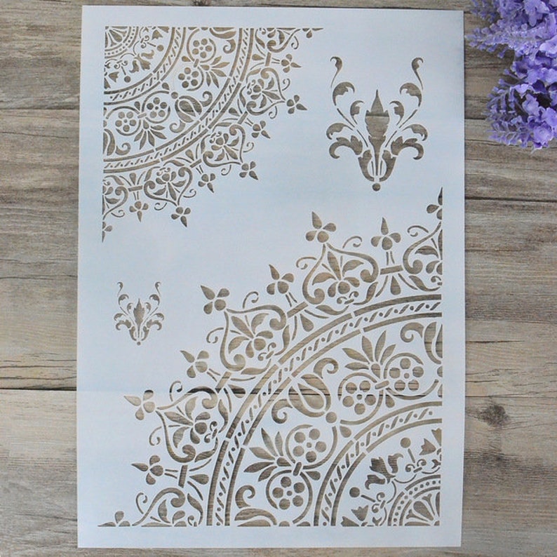 Mandala Stencil Scrapbooking Stencil DIY Decor Stencil Etsy