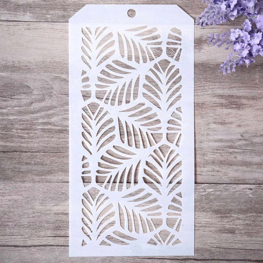 Tropical Leaf Stencils, Tropical Leaf Template for Painting, Scrapbooking Stamping 33410 Etsy