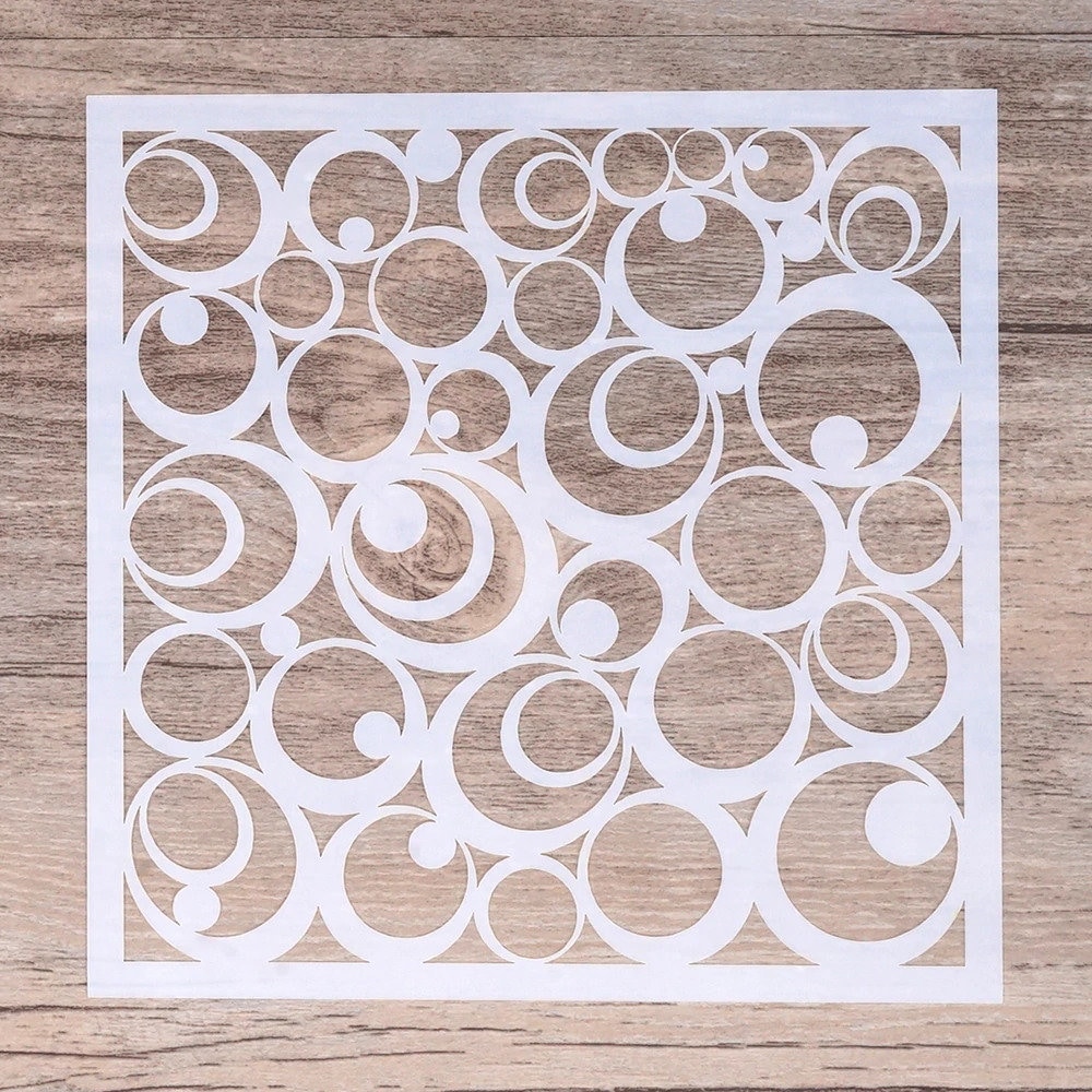 Geometrische Schablone für Malerei Malerei Schablone DIY | Etsy