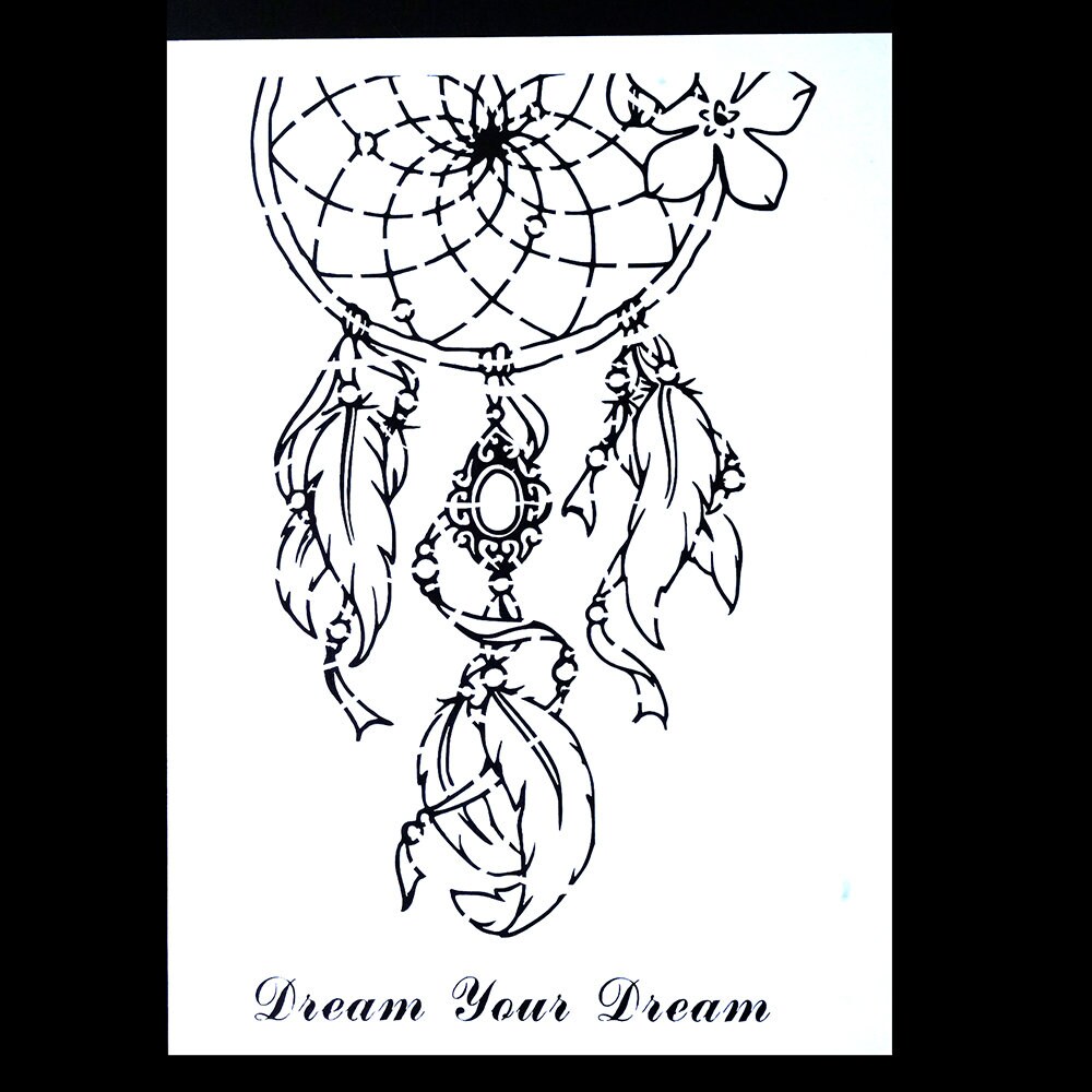 dreamcatcher-stencil-for-wall-painting-dreamcatcher-template-etsy